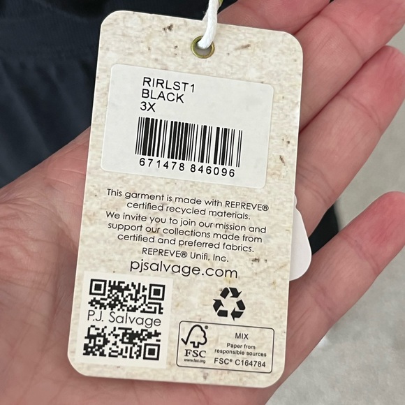 NWT PJ Salvage Womans Tank and Shorts PJ Set Size 3X - Picture 4 of 13